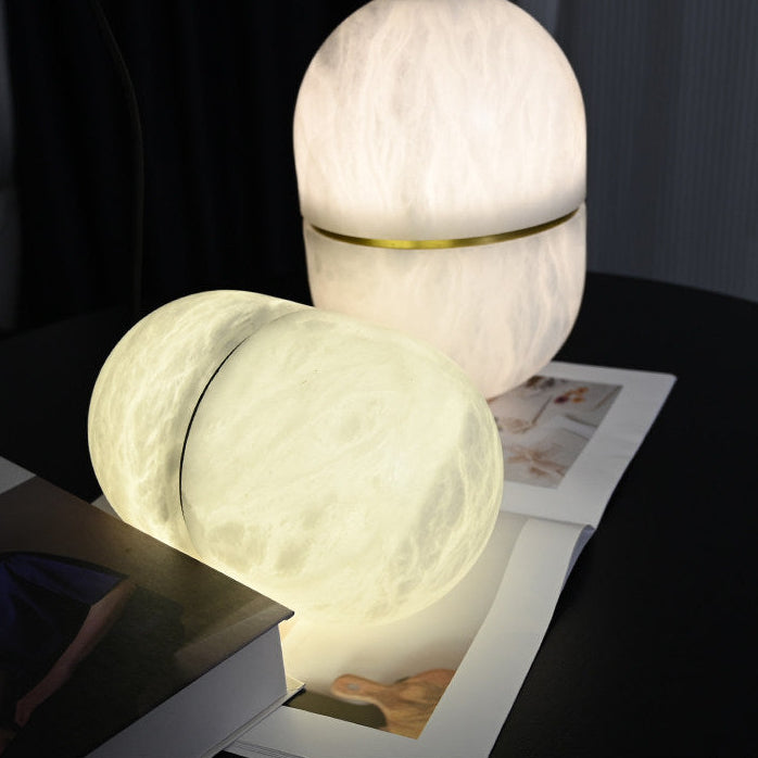 Velo Capsule Alabaster Pendant Lamp