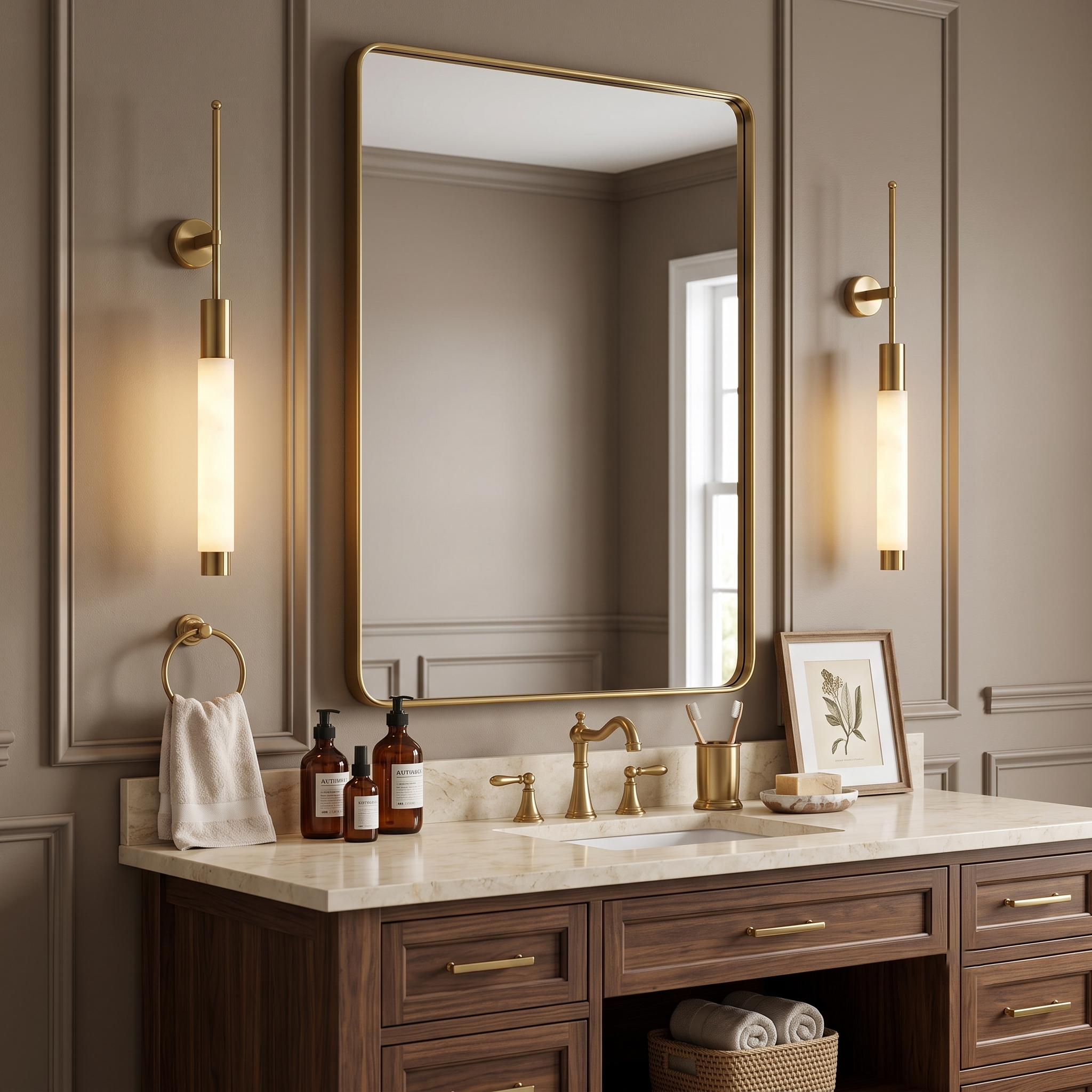 Verita Alabaster Linear Sconce