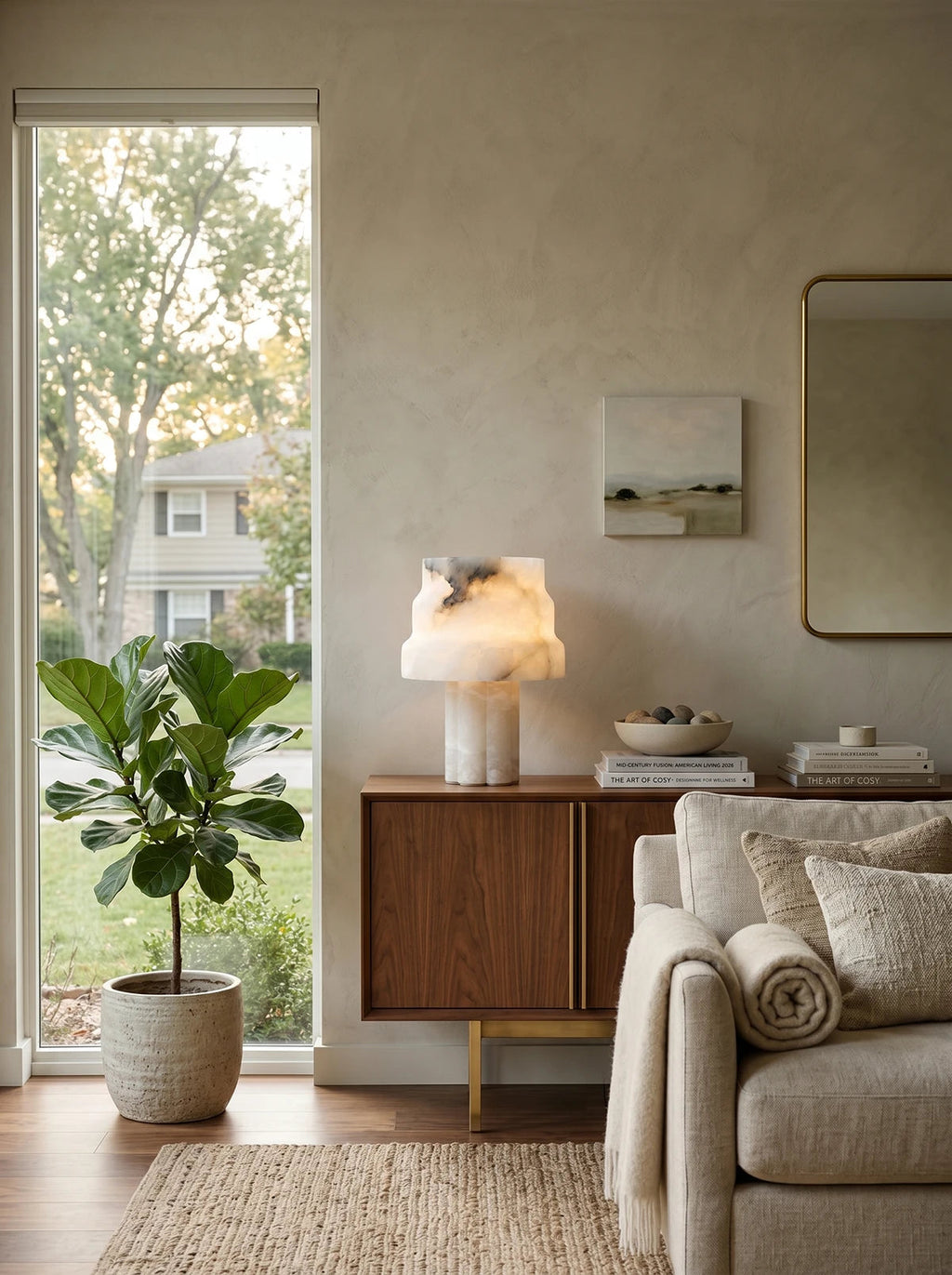 Verona Alabaster Table Lamp