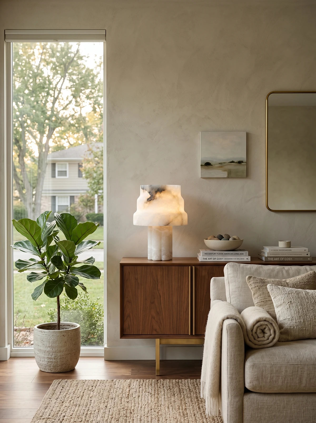 Verona Alabaster Table Lamp