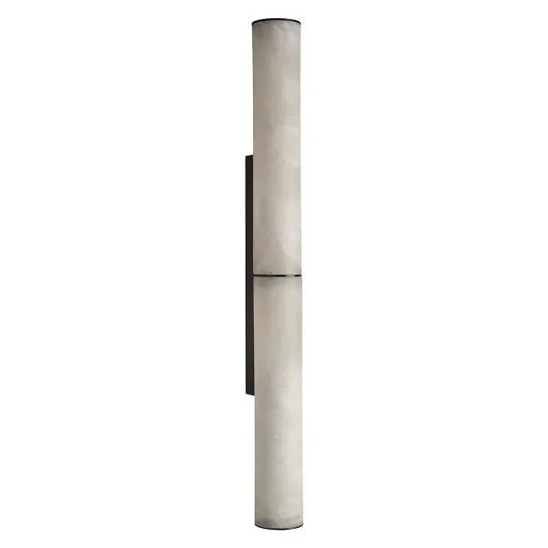 Illuminated Modern Alabaster Art Glass Wall Sconce Studio Display