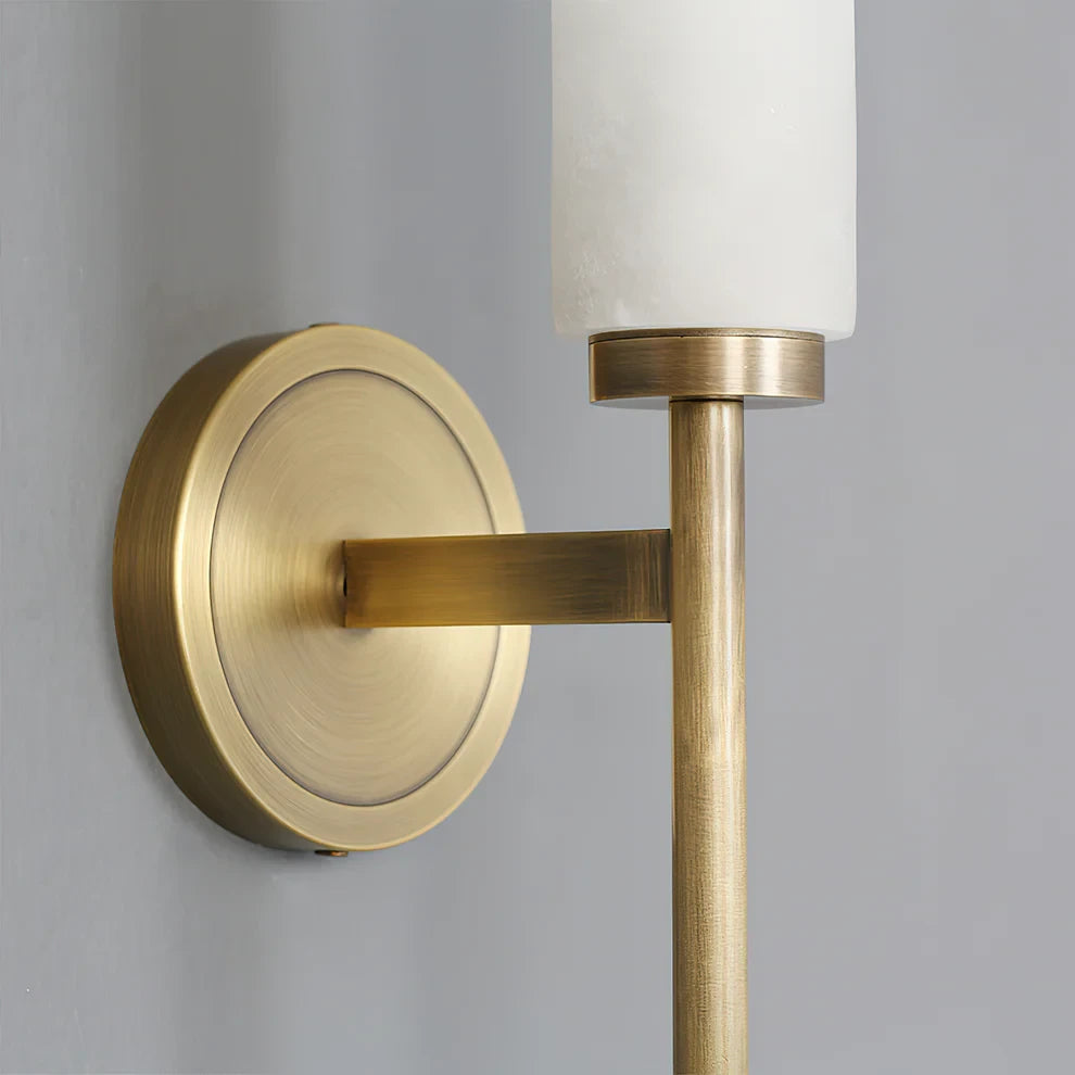 Vertical Alabaster Wall Lamp
