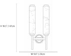 Vertical Alabaster Wall Lamp