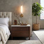 Vertical Alabaster Wall Lamp