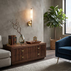 Vertical Alabaster Wall Lamp