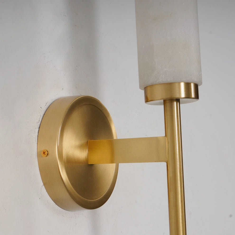 Vertical Alabaster Wall Lamp