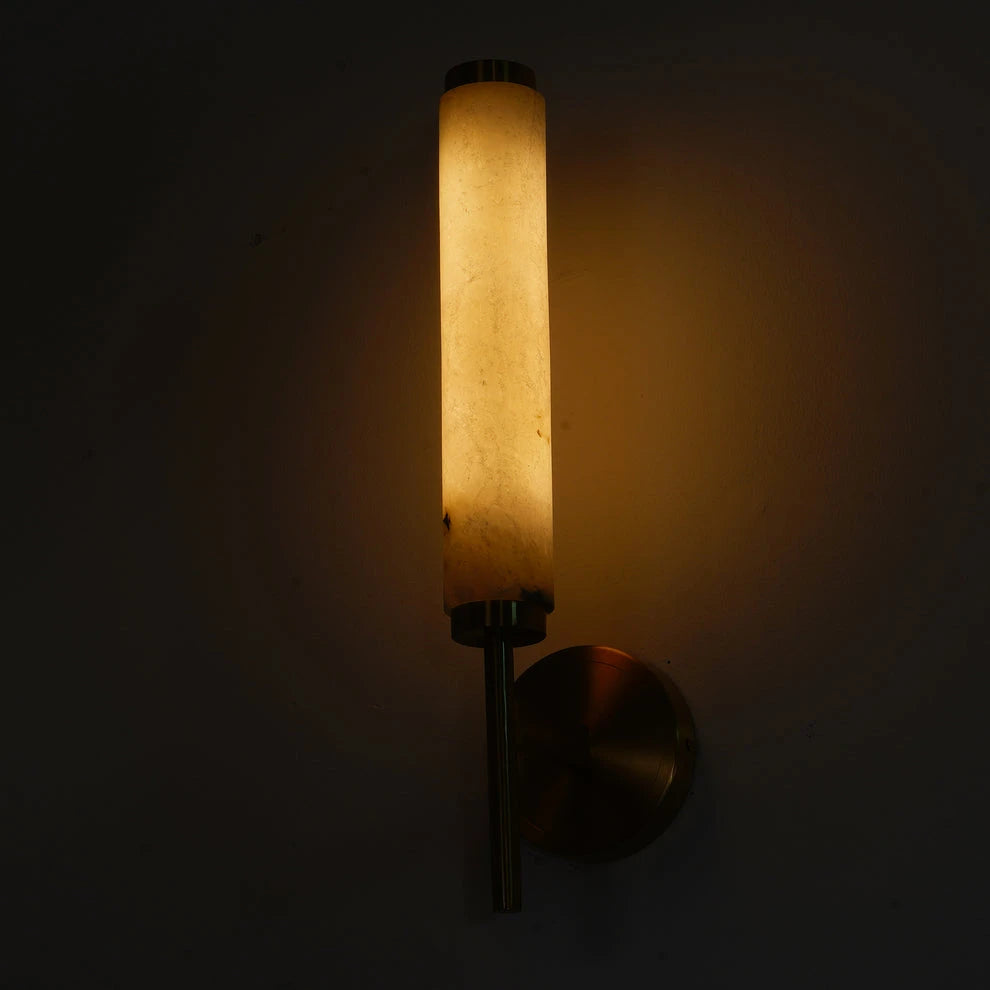 Vertical Alabaster Wall Lamp