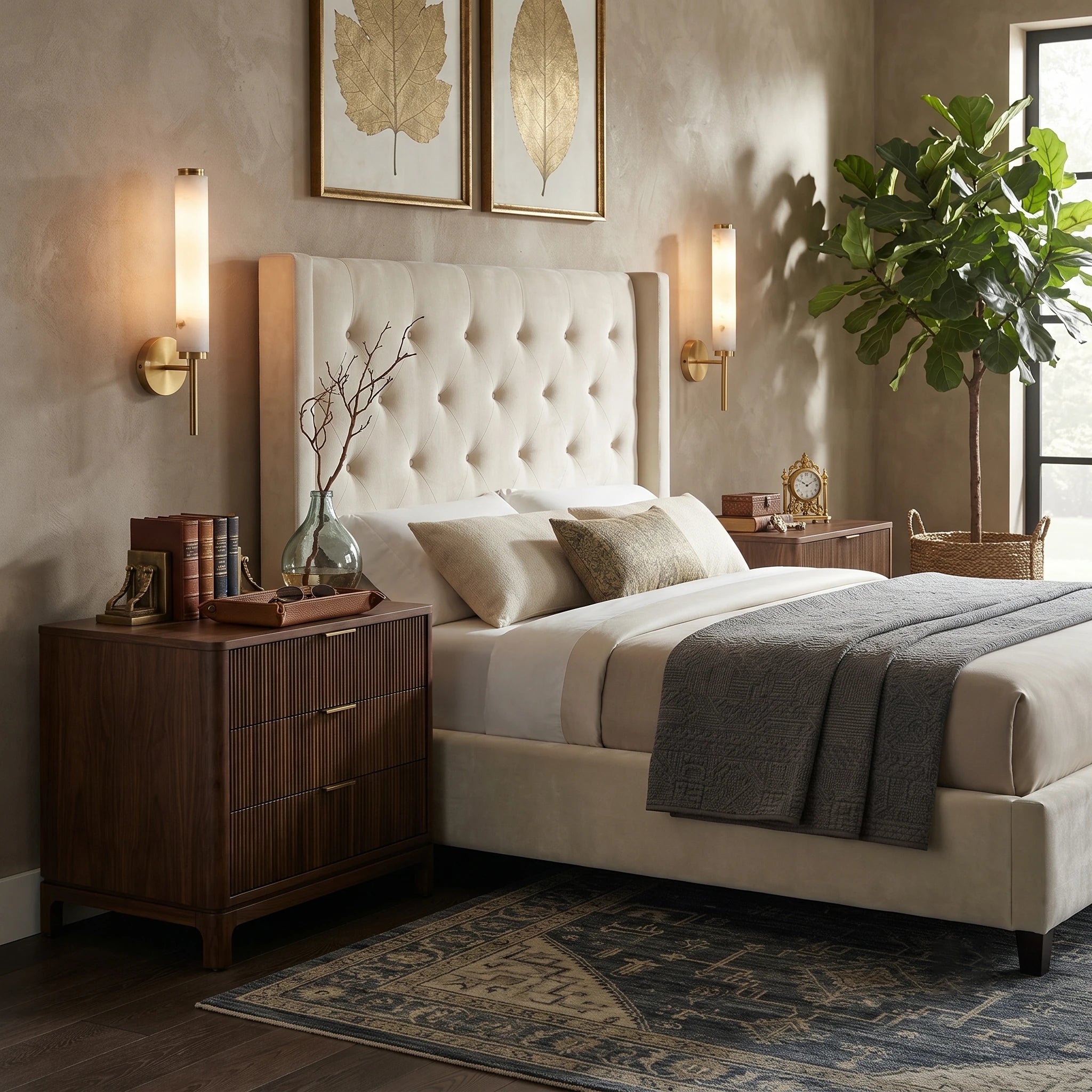 Vertical Alabaster Wall Lamp