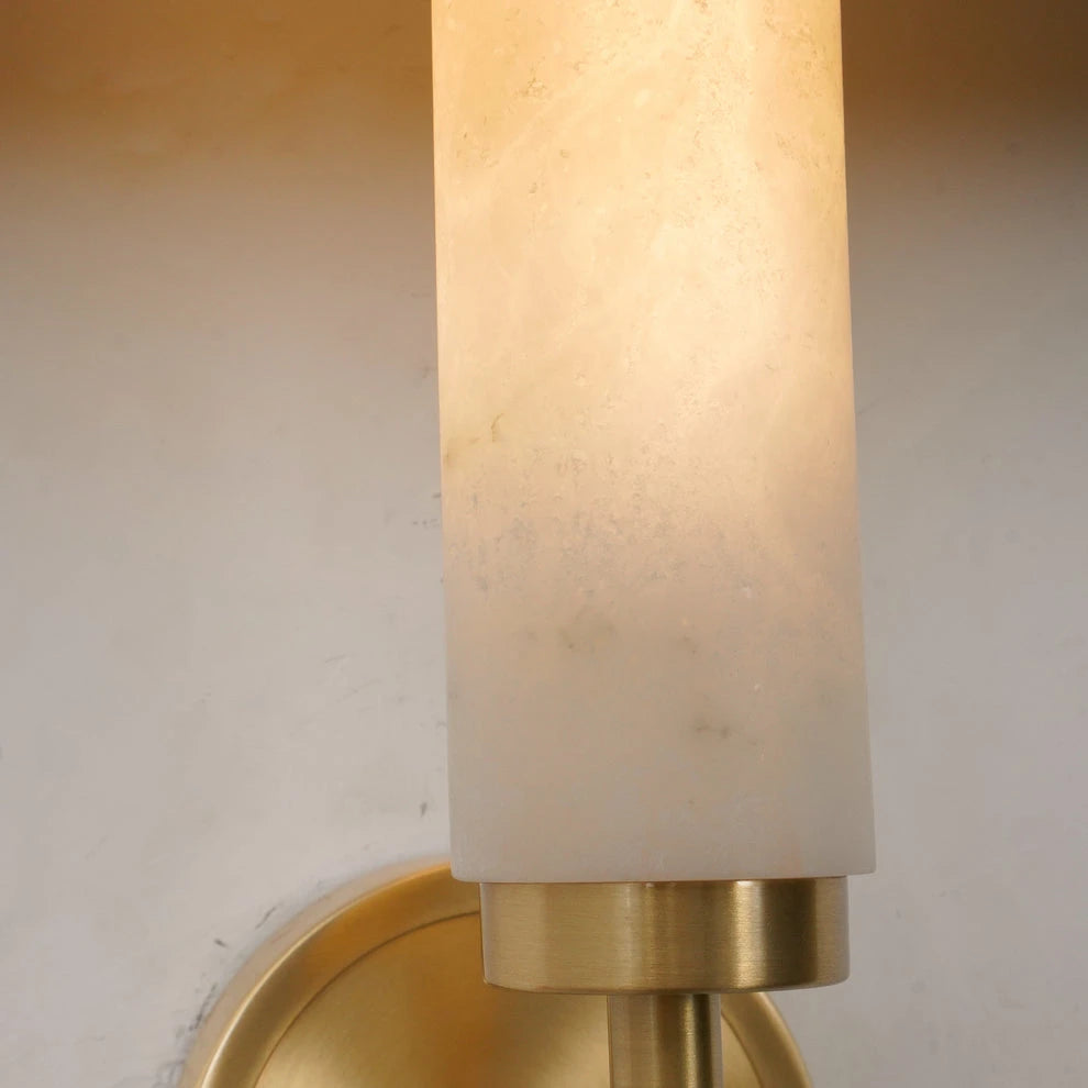 Vertical Alabaster Wall Lamp