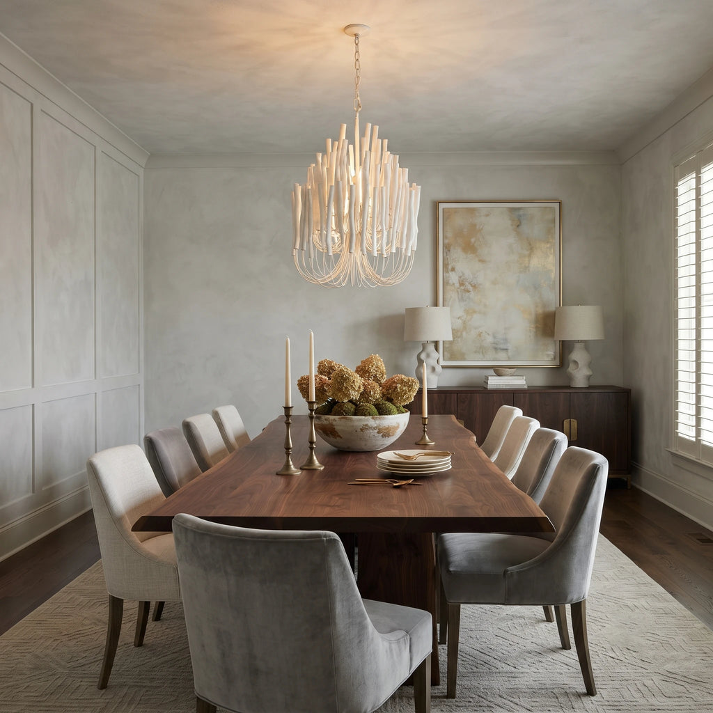 Vertical Coral Cluster Chandelier