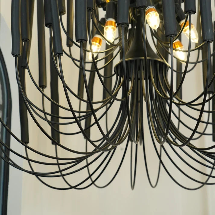 Vertical Coral Cluster Chandelier