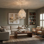 Vertical Coral Cluster Chandelier