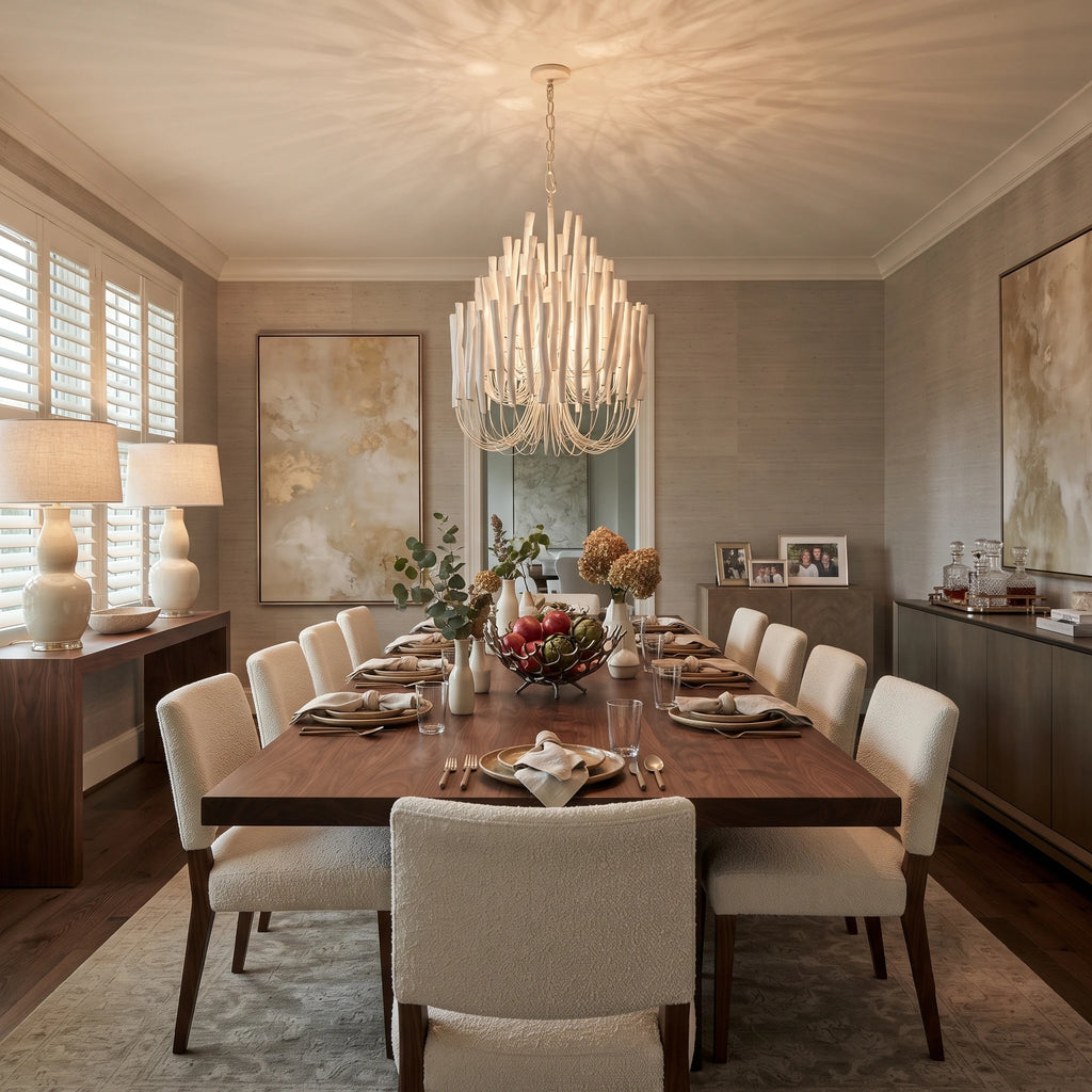 Vertical Coral Cluster Chandelier