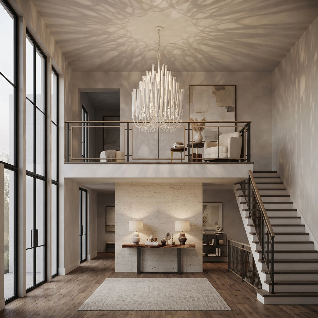 Vertical Coral Cluster Chandelier