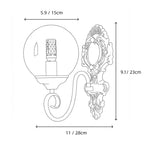 Victorian Brass Pink Glass Sconce