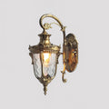 Vintage Aluminum Lantern Sconce