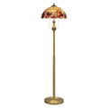 Vintage Amberwood Mosaic Floor Lamp