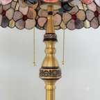 Vintage Amberwood Mosaic Floor Lamp