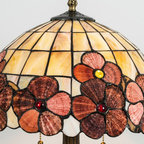 Vintage Amberwood Mosaic Floor Lamp