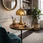Vintage Embossed Cross Table Lamp