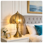 Vintage Embossed Cross Table Lamp
