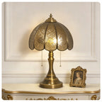 Vintage Embossed Cross Table Lamp