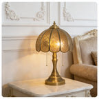 Vintage Embossed Cross Table Lamp