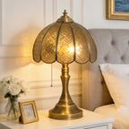 Vintage Embossed Cross Table Lamp