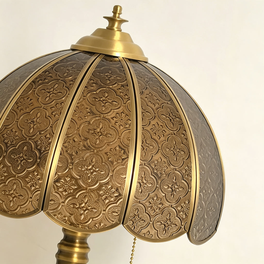 Vintage Embossed Cross Table Lamp