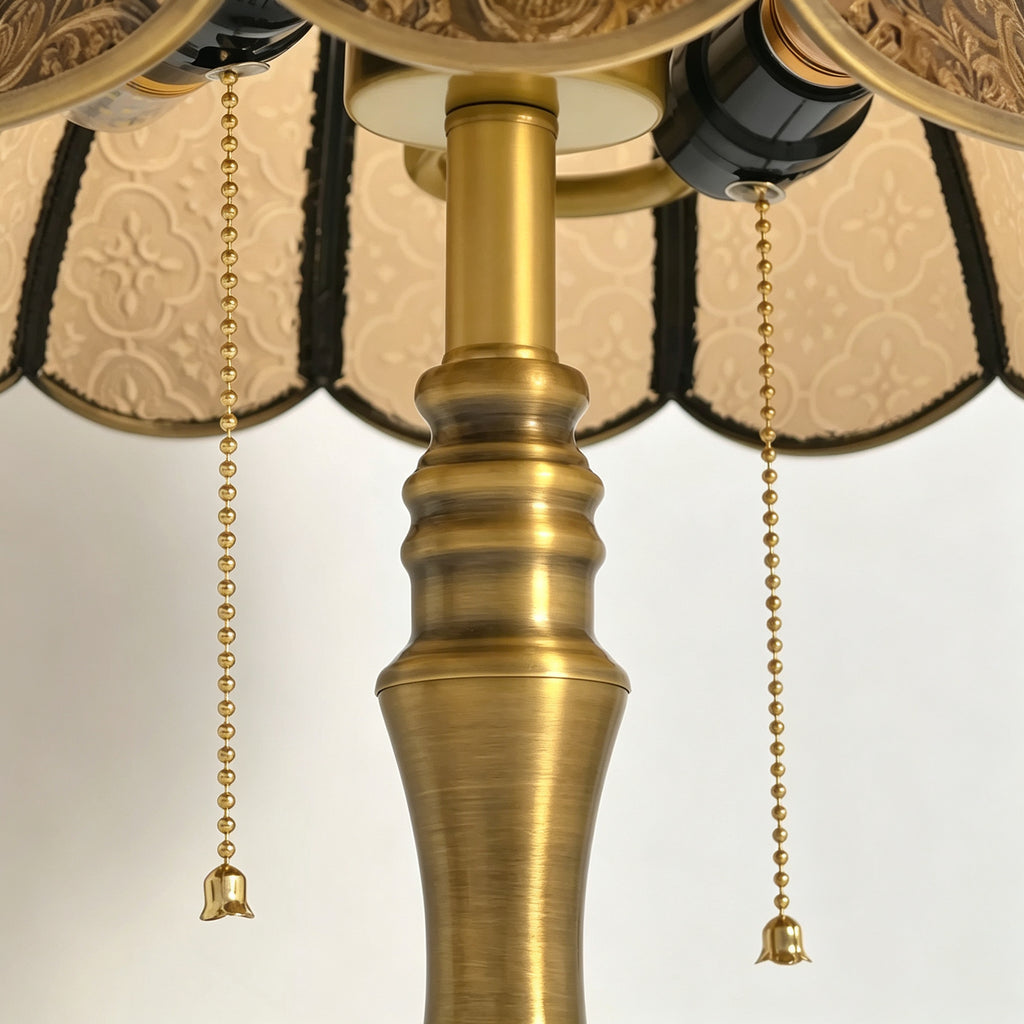 Vintage Embossed Cross Table Lamp