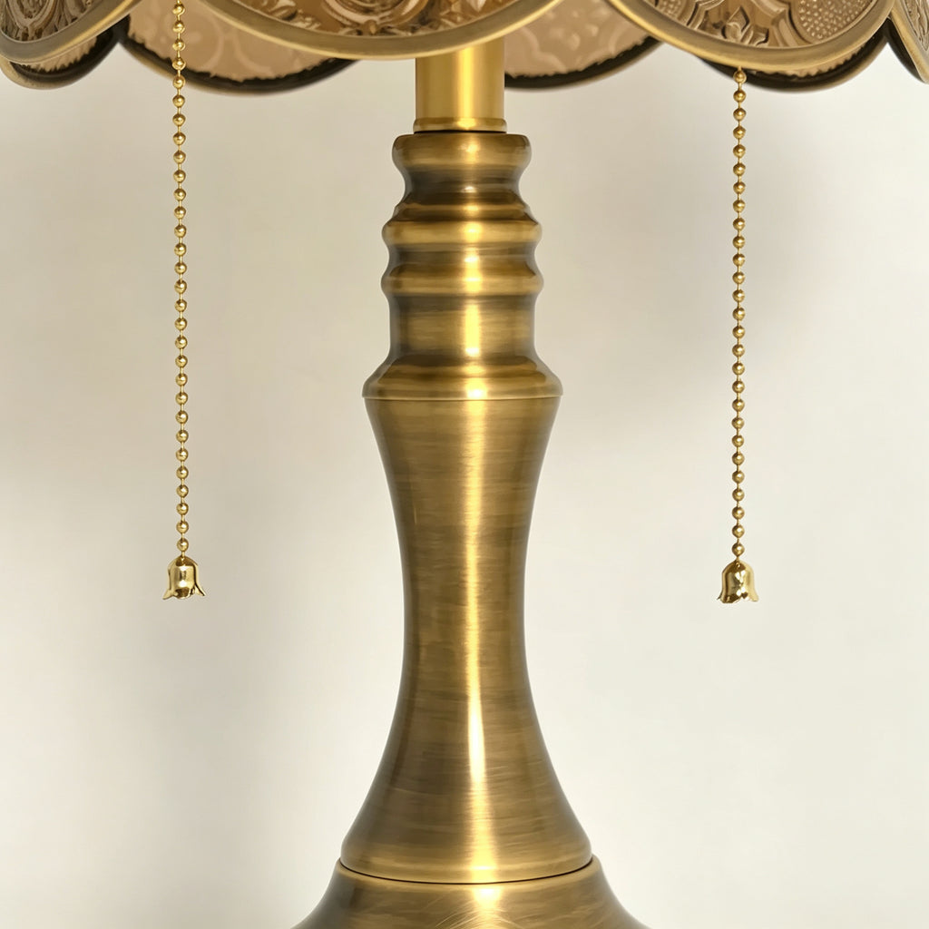 Vintage Embossed Cross Table Lamp