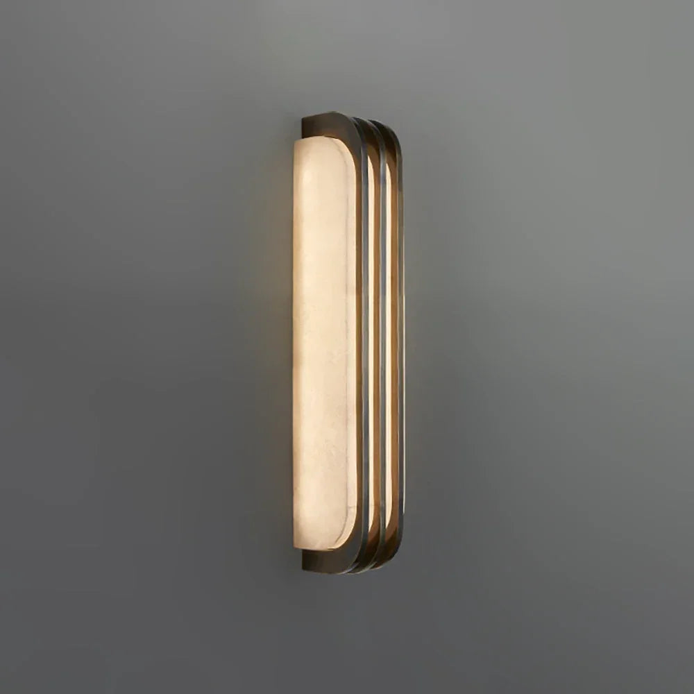 Virex Alabaster-Wandleuchte mit Schichten