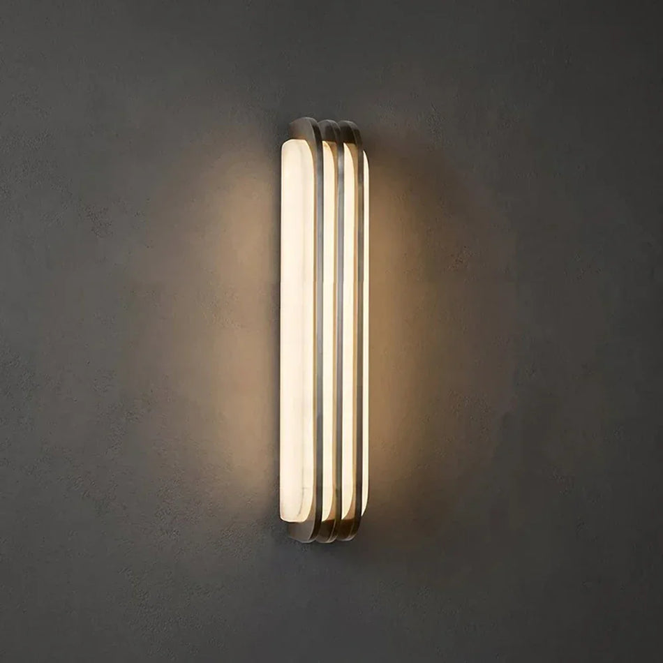Virex Alabaster Layered Wall Sconce