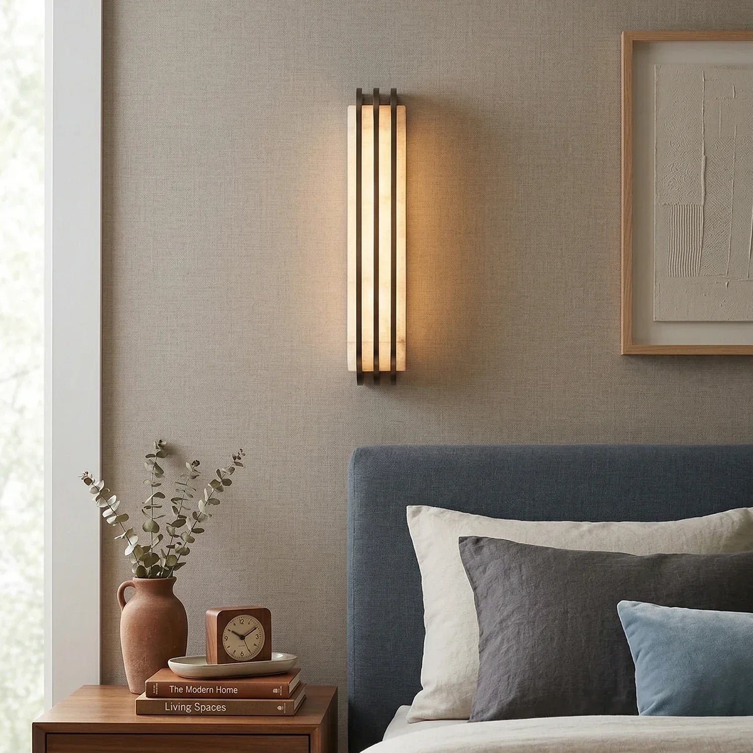 Virex Alabaster Layered Wall Sconce