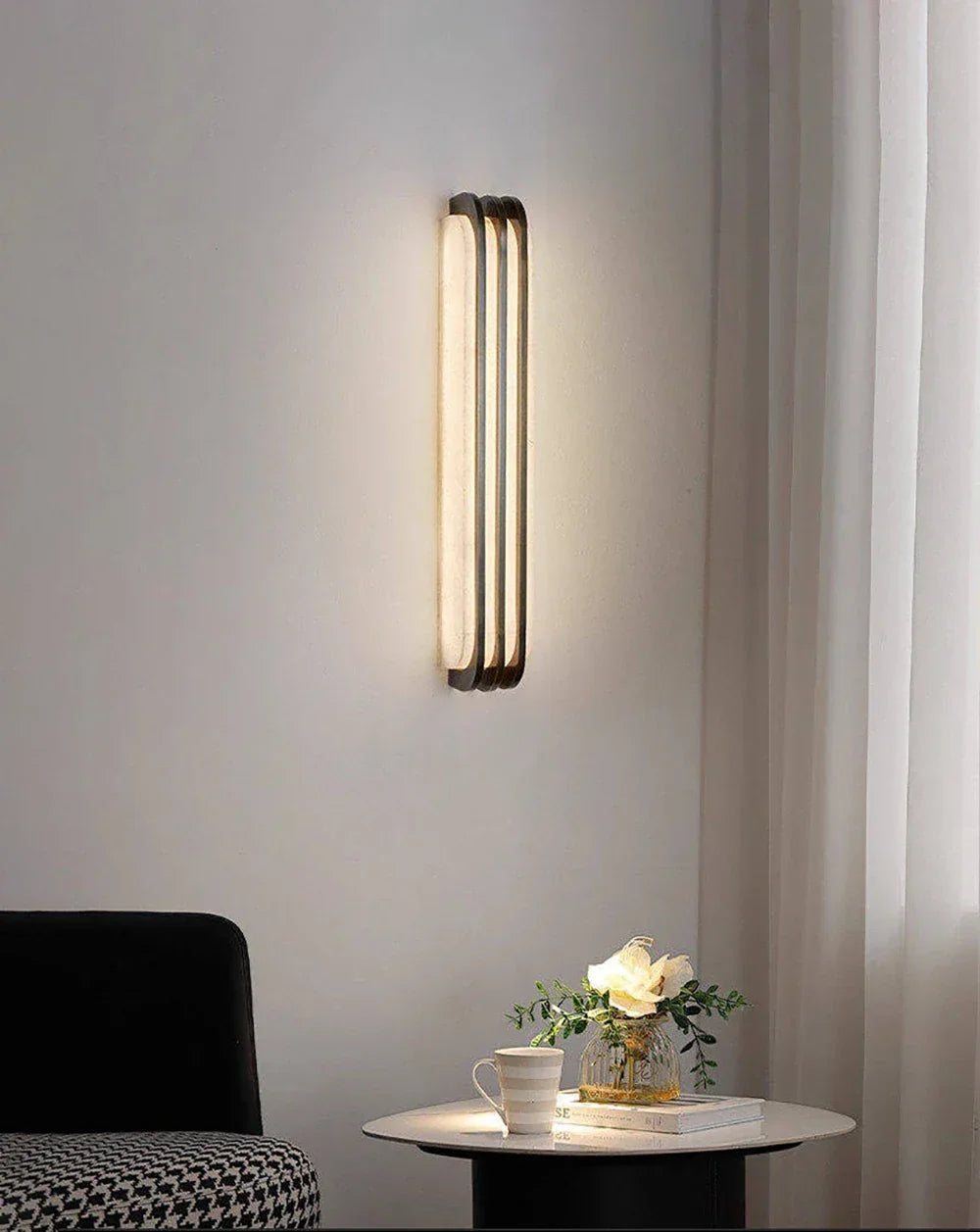 Virex Alabaster Layered Wall Sconce