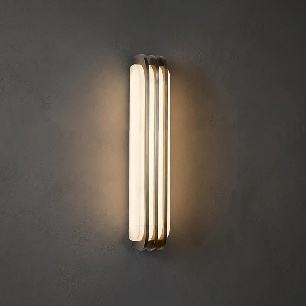 Virex Alabaster Layered Wall Sconce