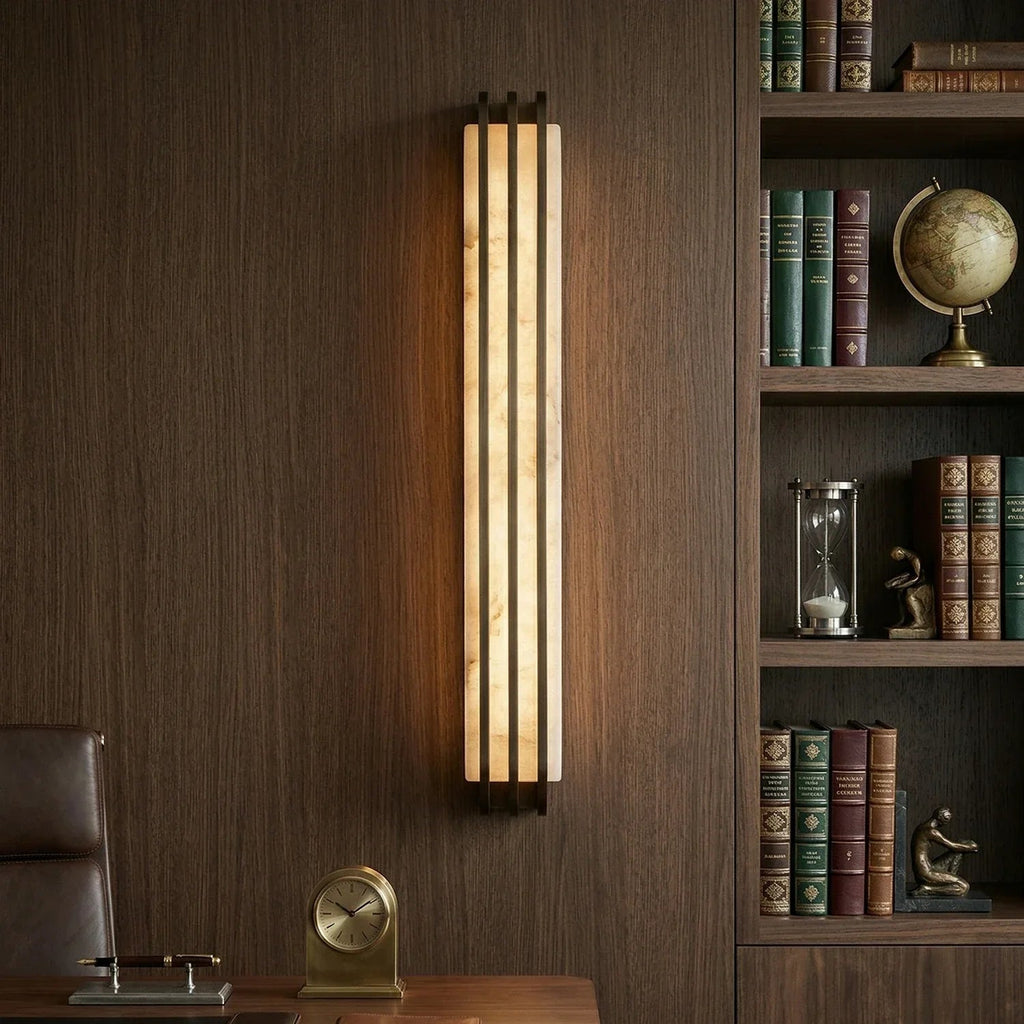Virex Alabaster Layered Wall Sconce
