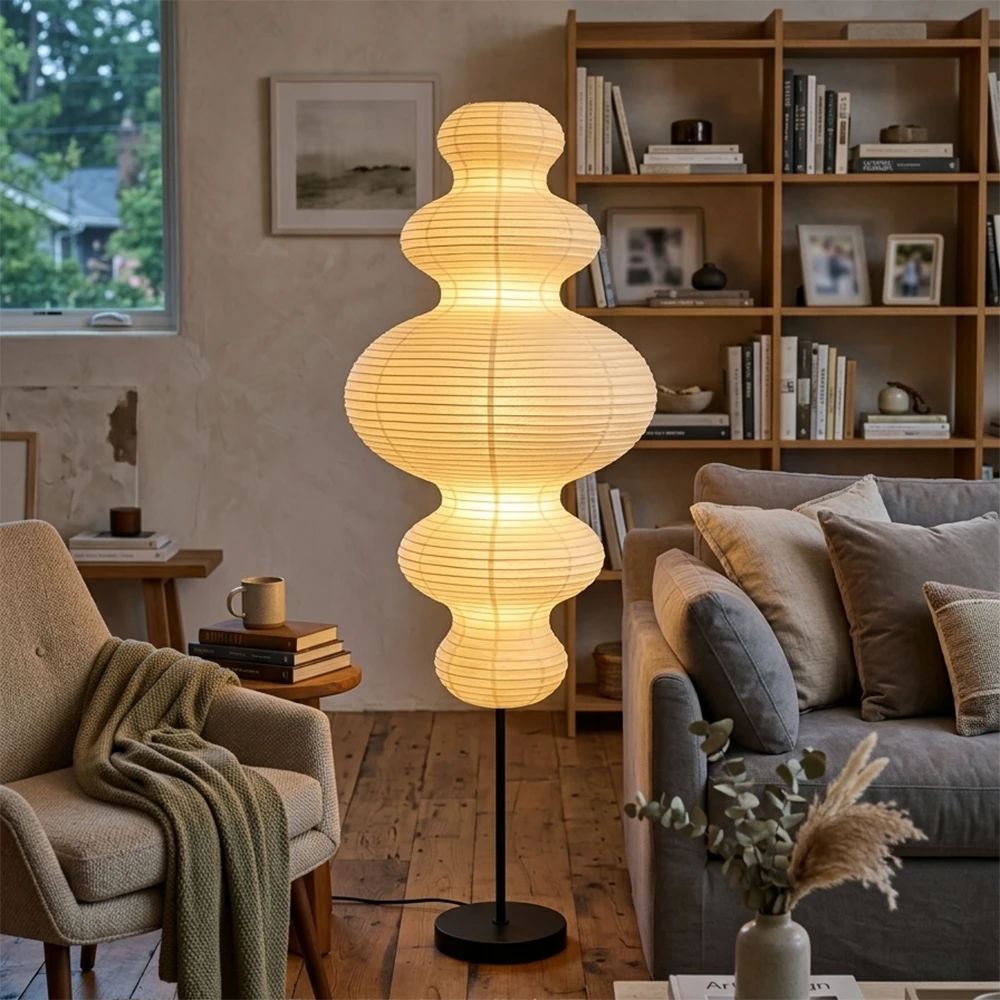 Washi Paper Akari E Floor Lamp