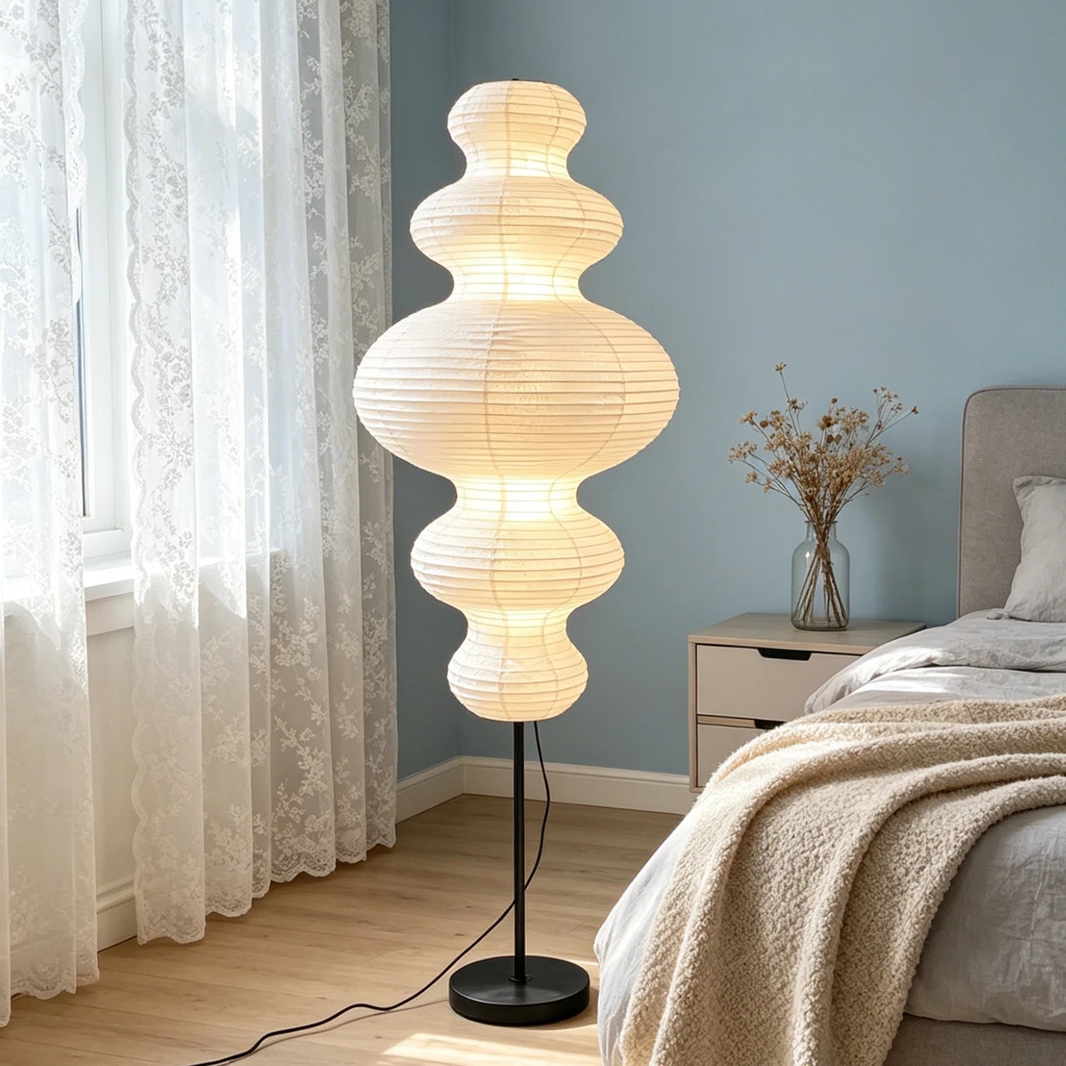 Washi Paper Akari E Floor Lamp
