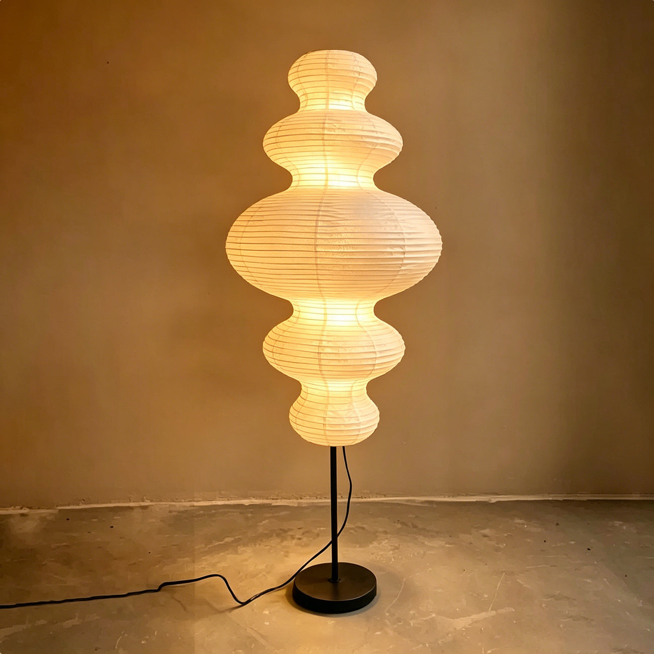 Washi Paper Akari E Floor Lamp