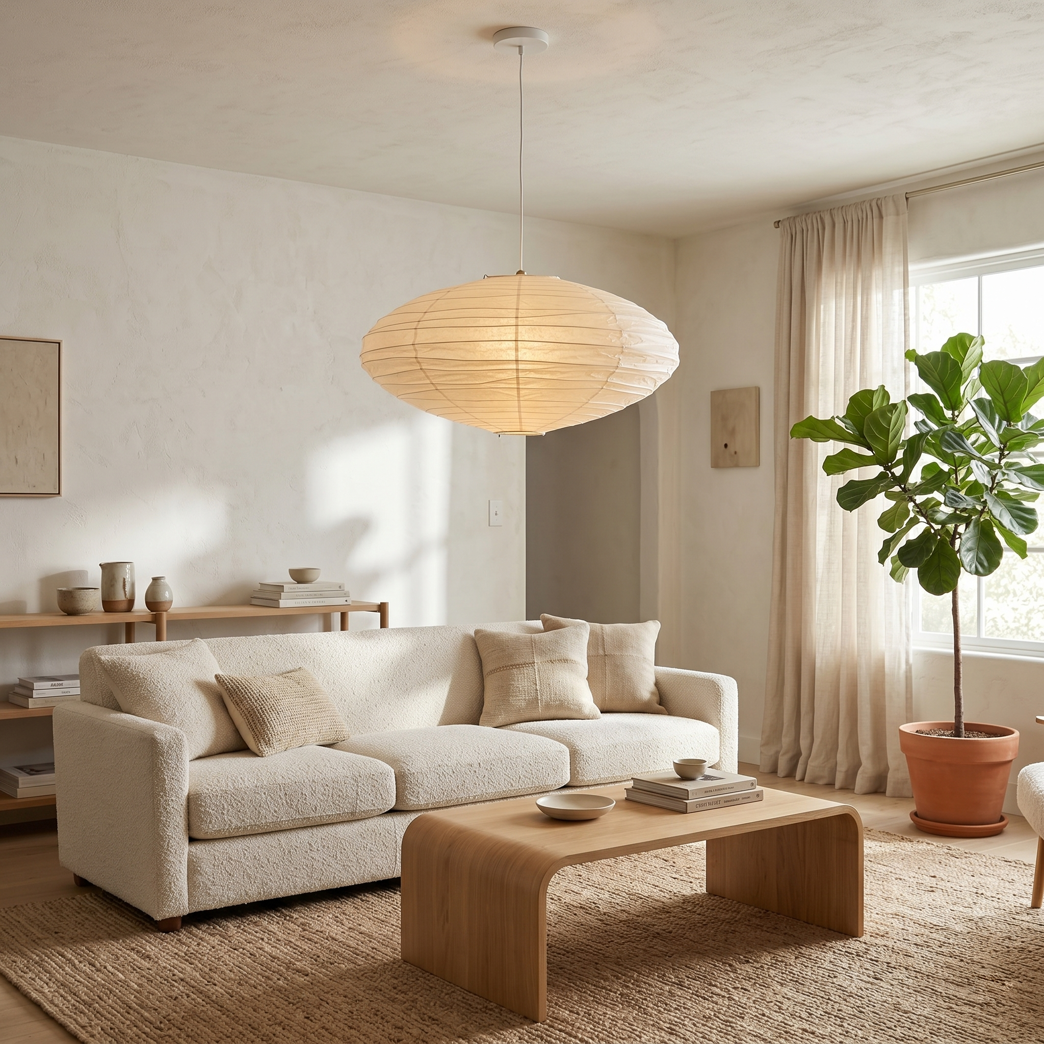 Washi Paper EN Akari Pendant Light