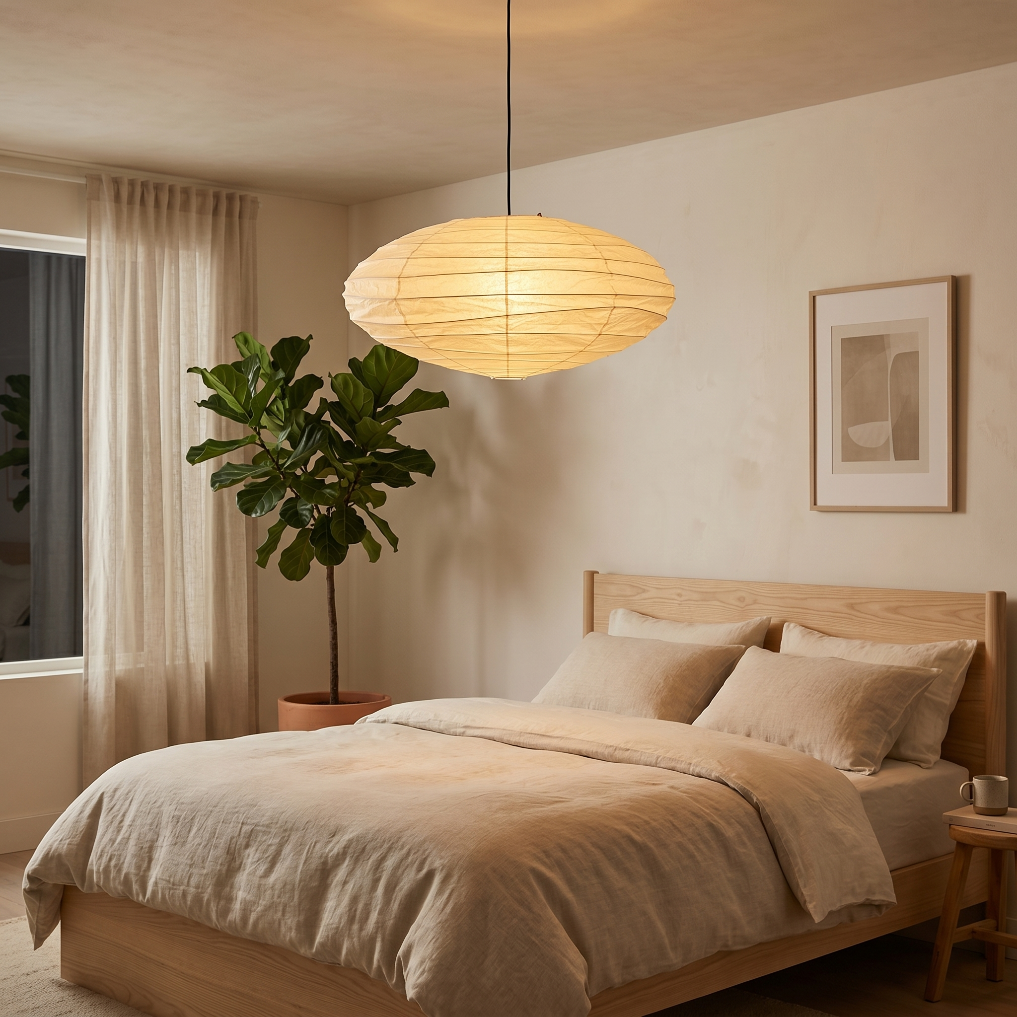 Washi Paper EN Akari Pendant Light