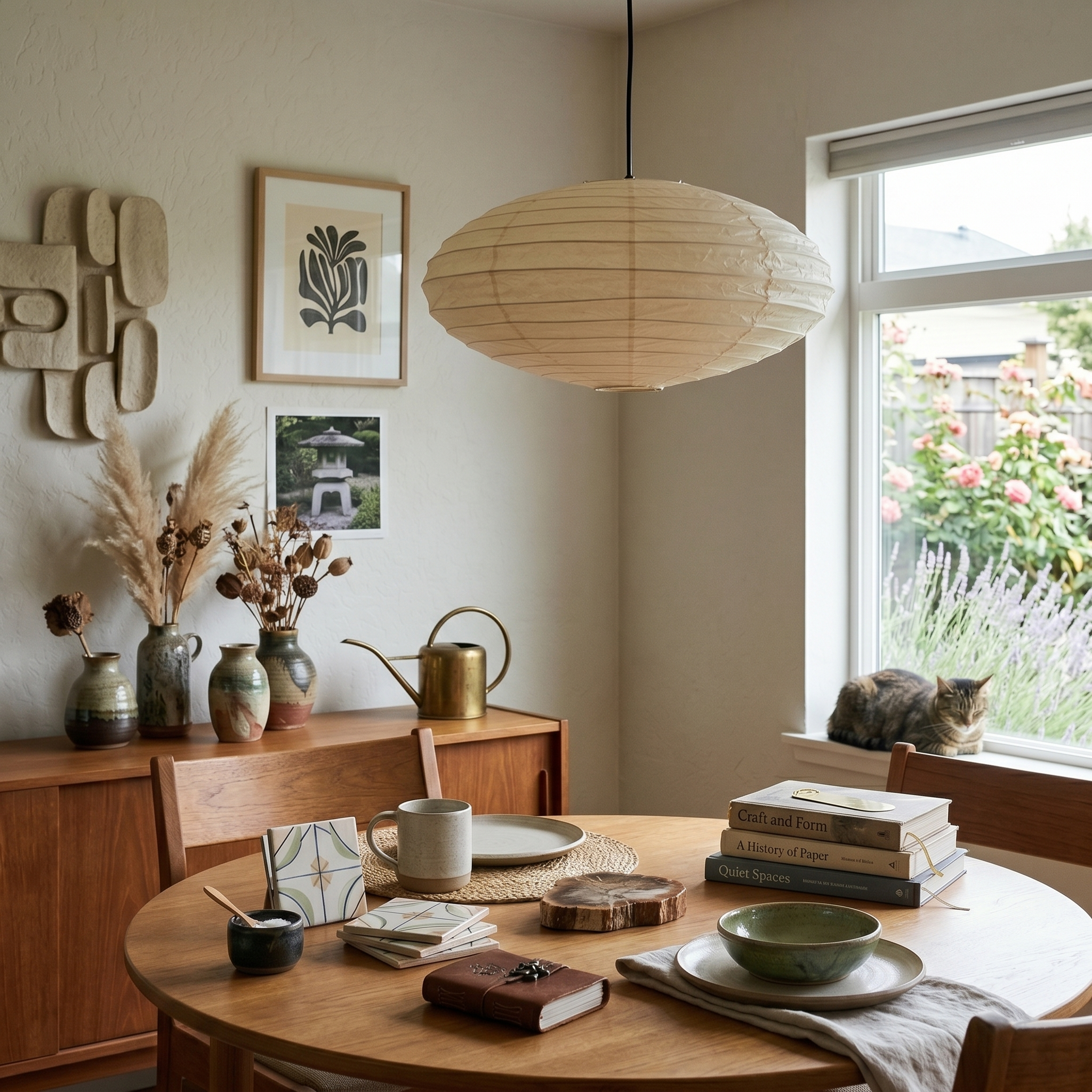 Washi Paper EN Akari Pendant Light