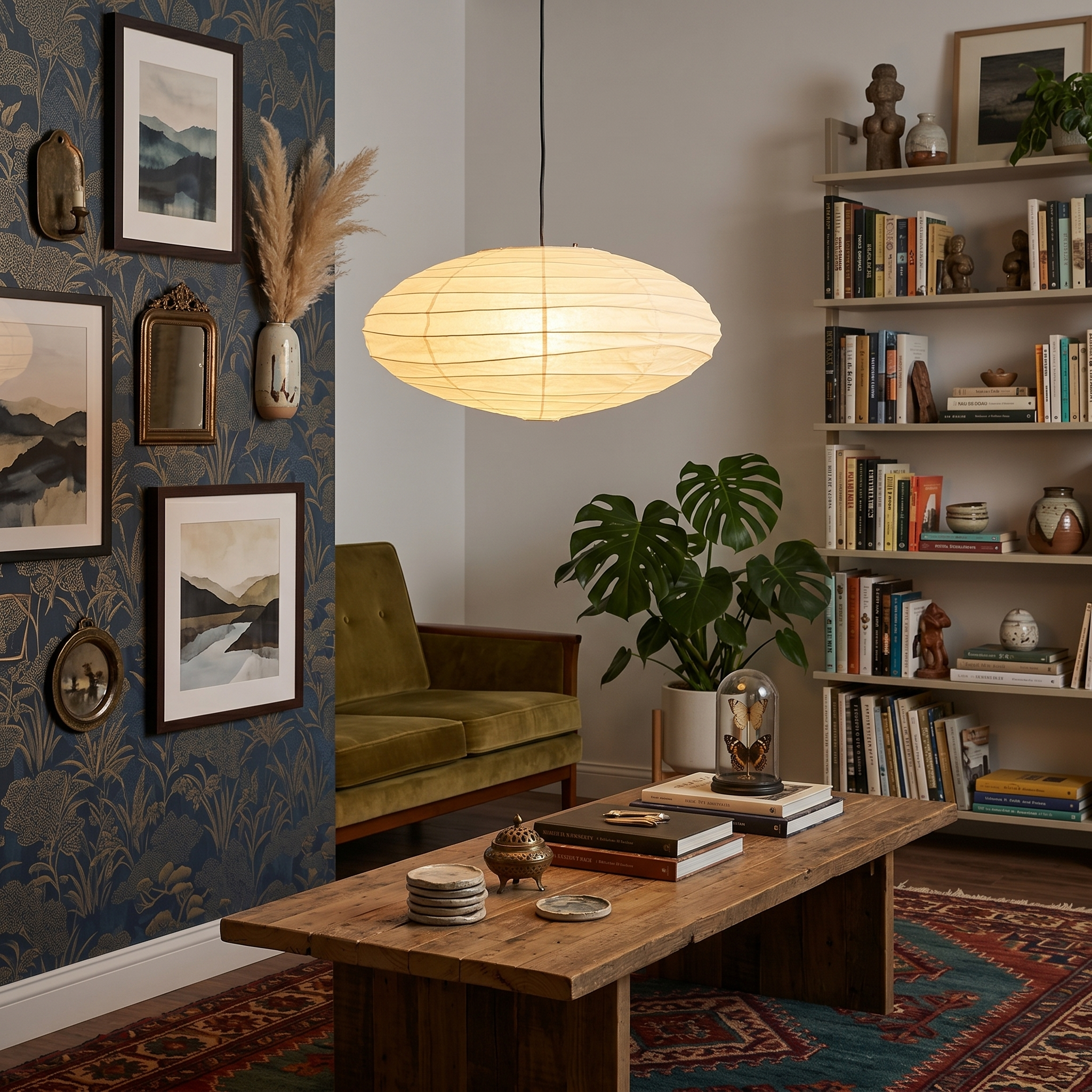 Washi Paper EN Akari Pendant Light