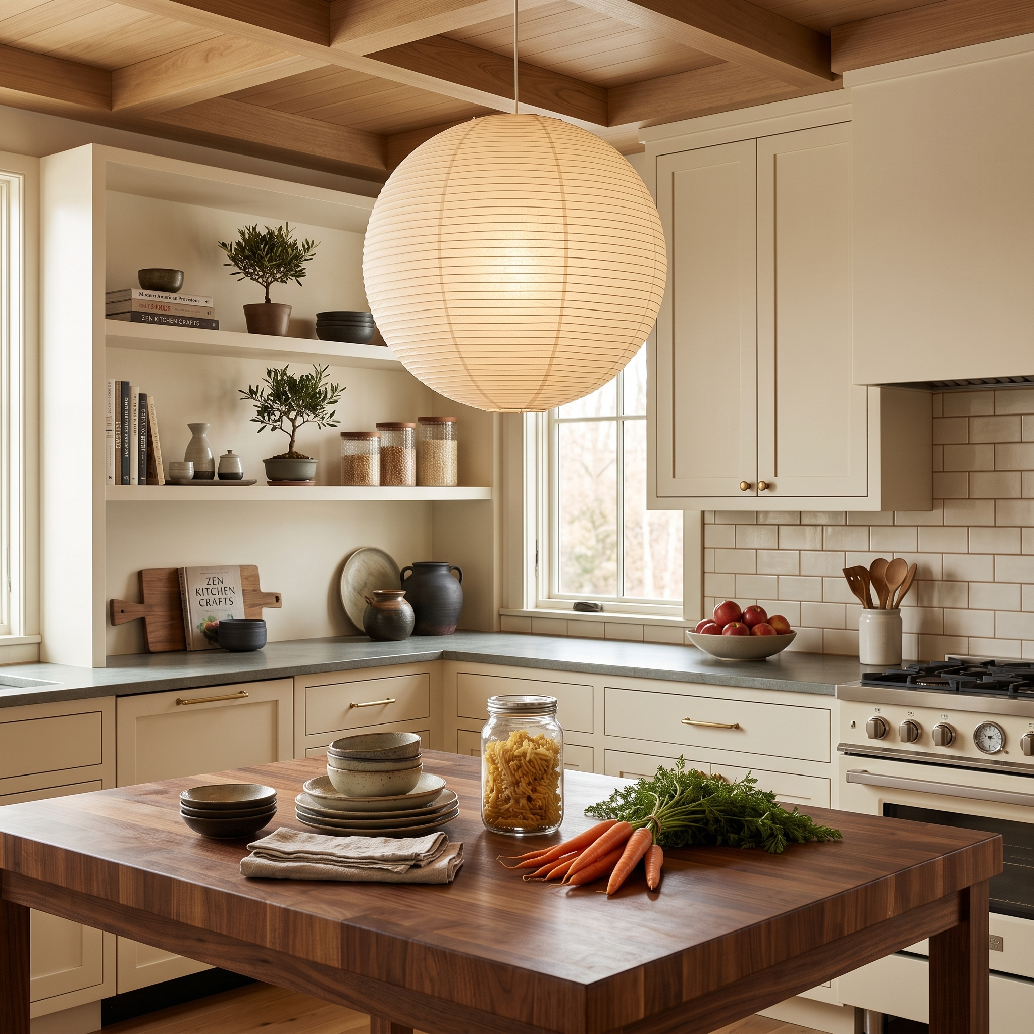 Washi Paper Globe Pendant Light