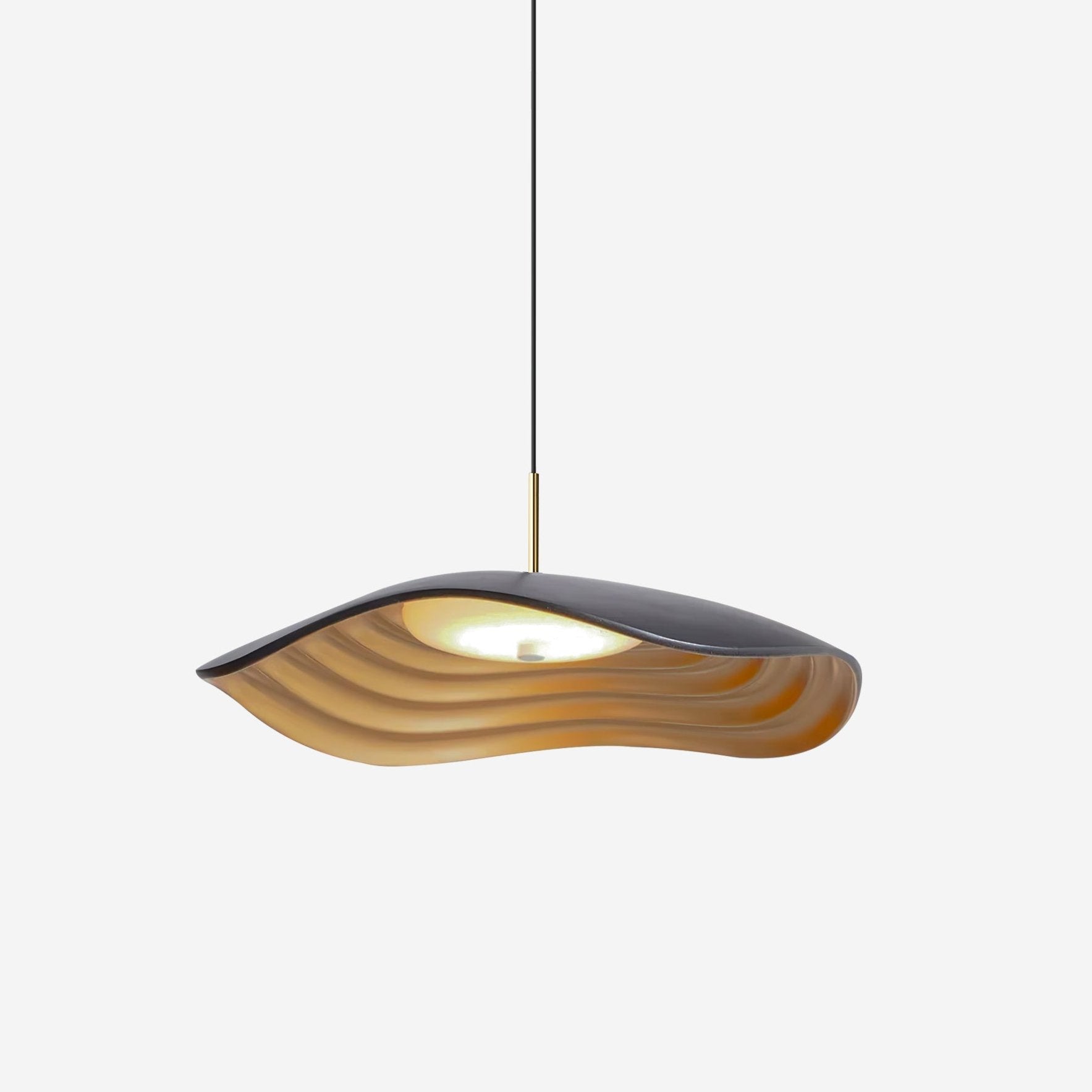 Wavy Resin Dome Pendant Light