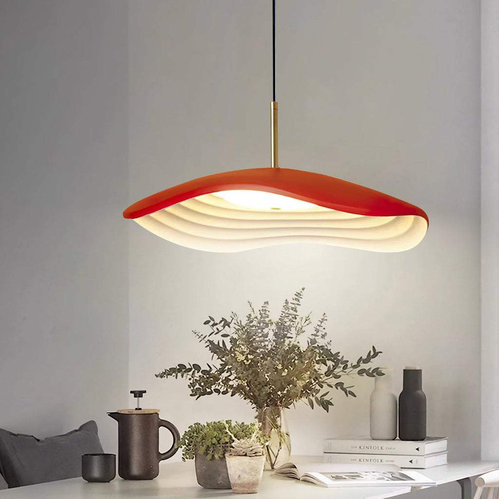 Wavy Resin Dome Pendant Light