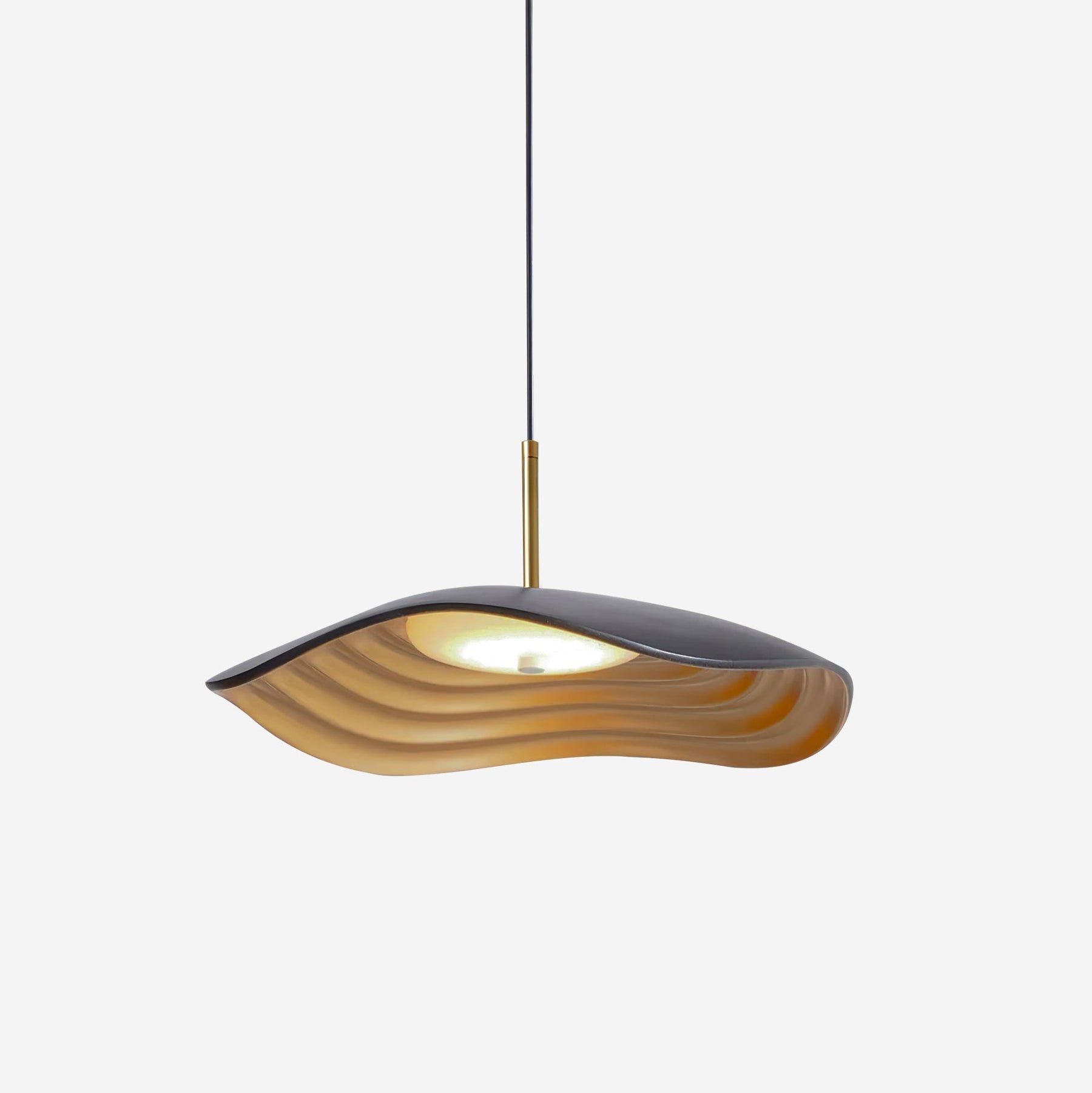 Wavy Resin Dome Pendant Light
