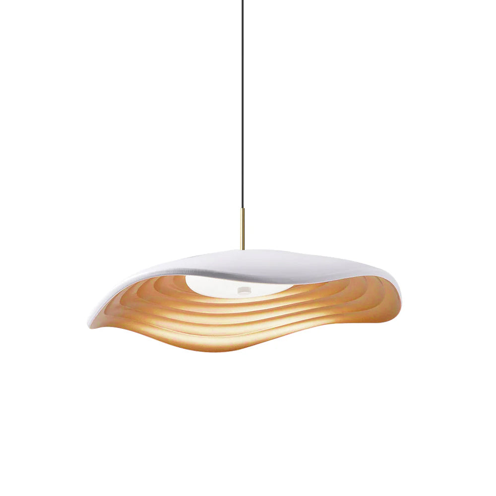 Wavy Resin Dome Pendant Light