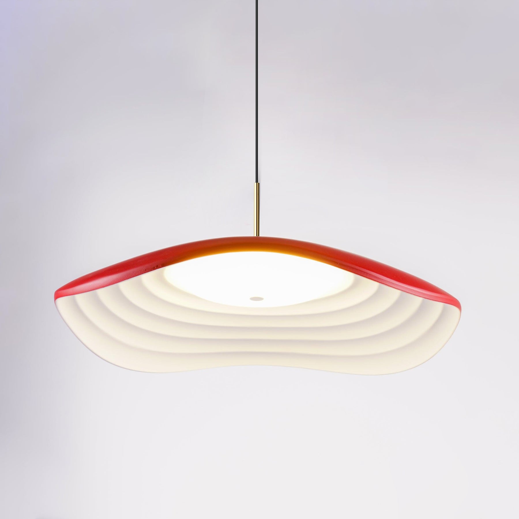 Wavy Resin Dome Pendant Light
